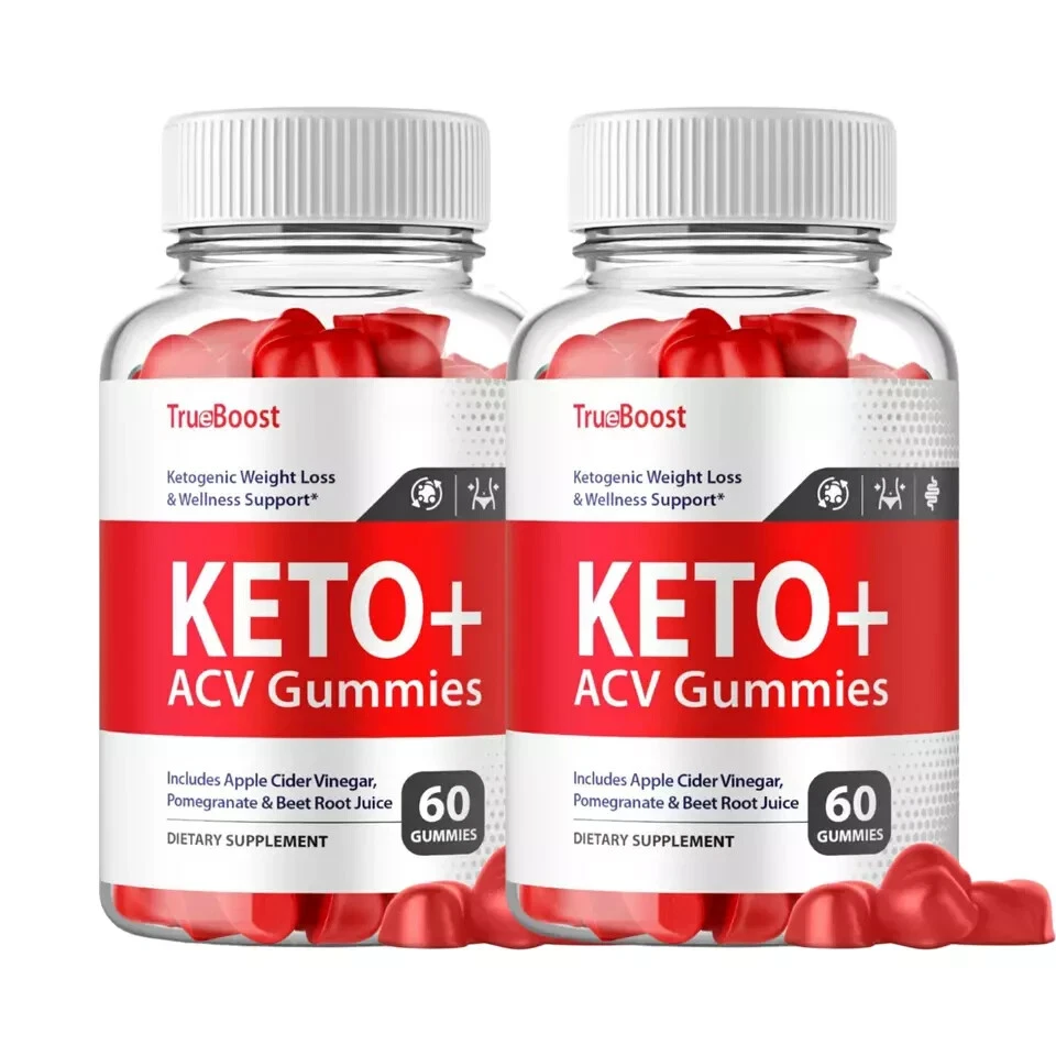 True Boost Keto ACV Gummies Weight Loss Support Supplement (120 Gummies) 2-Pack