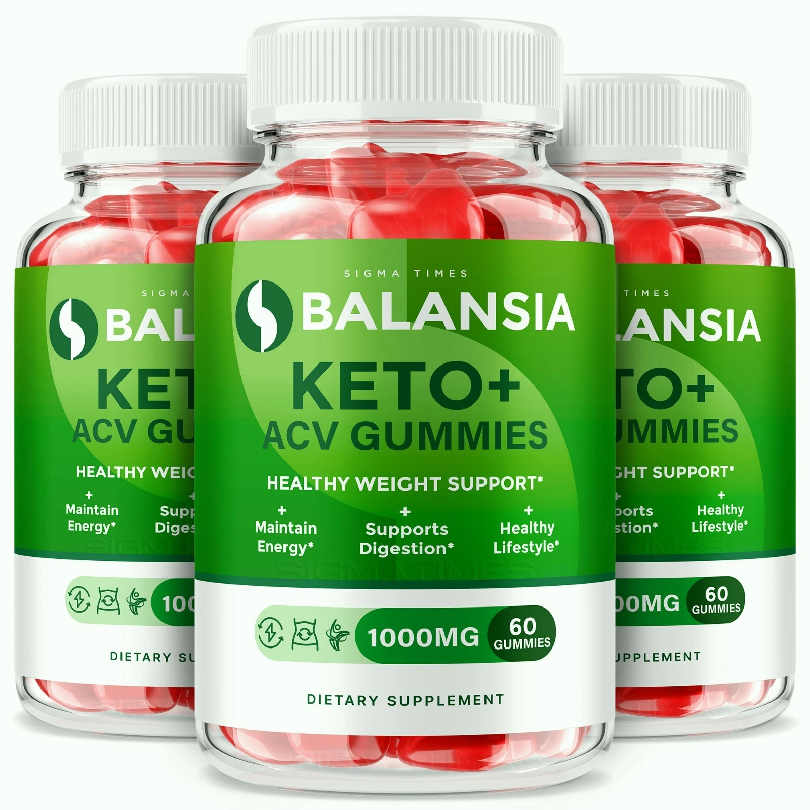 (3 Pack) Balansia Keto Gummies - Keto ACV Fat-Burning Gummies for Weight Loss