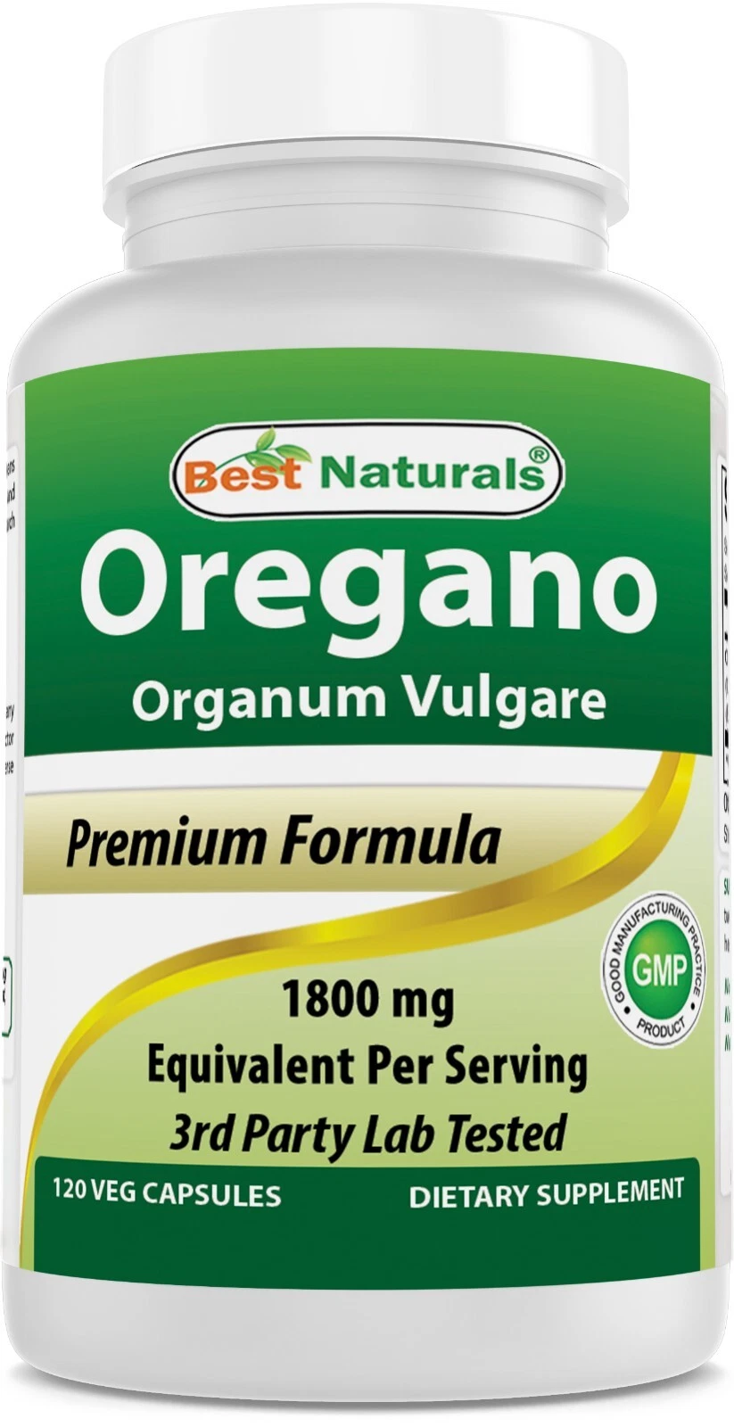 [156370609512] Best Naturlas Oregano Leaf Extract 1800 mg Equivalent Per Serving - 120 Veg Caps