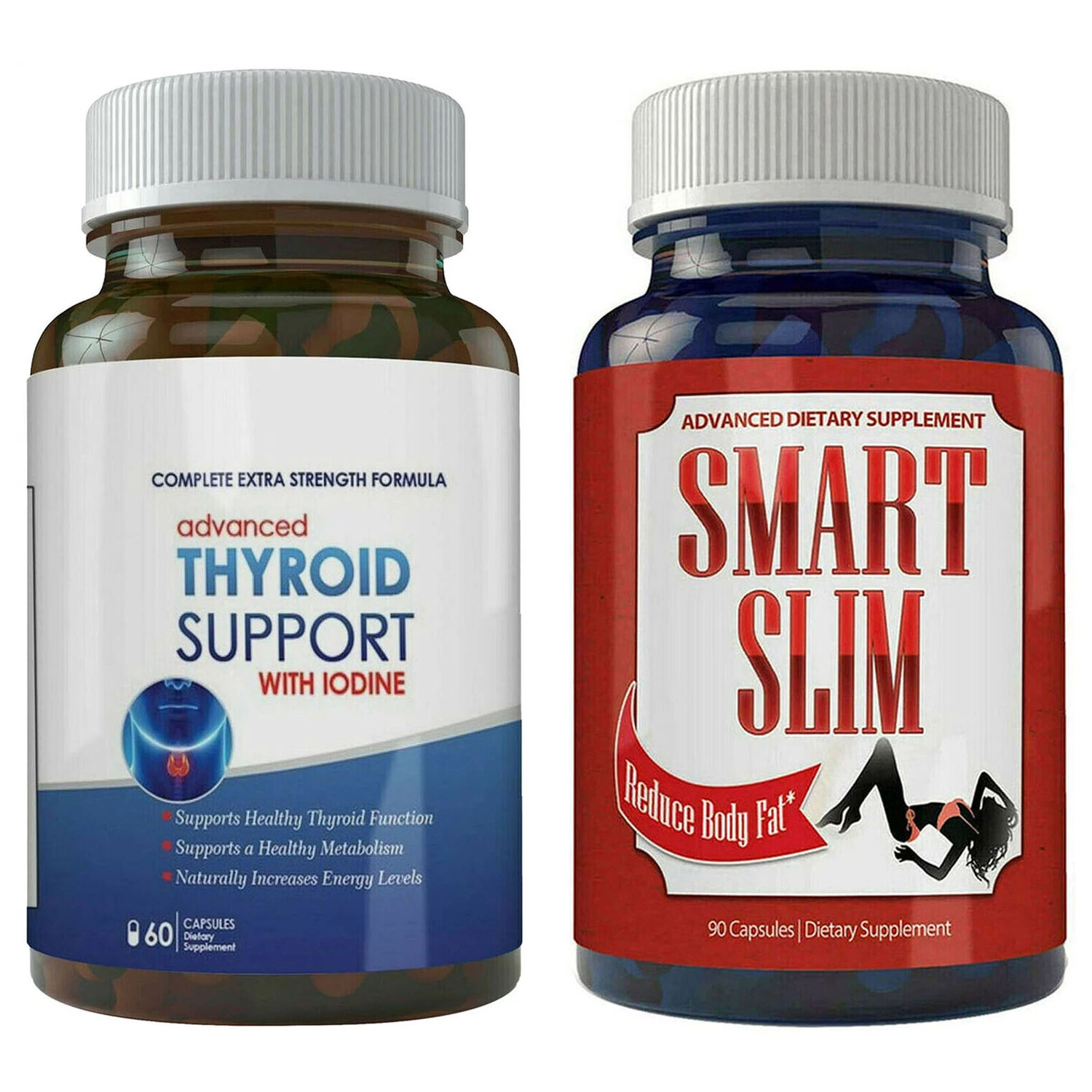 Thyroid Support Metabolism Boost Pill Smart Slim Fat Burn Weight Loss Supplement