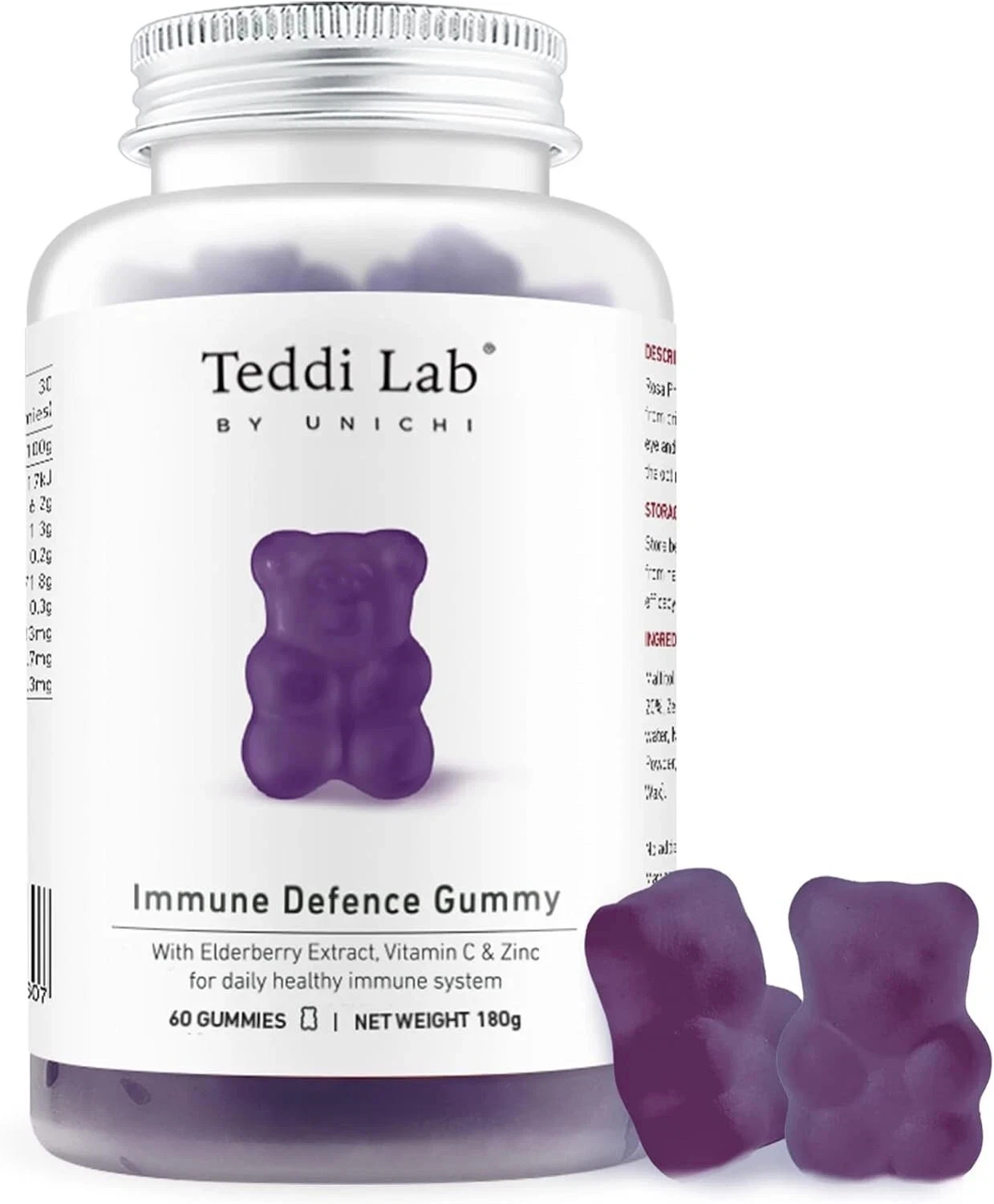 UNICHI Immune Defence Gummies for Immune System Health - 60 Count *EXP 01/2026*