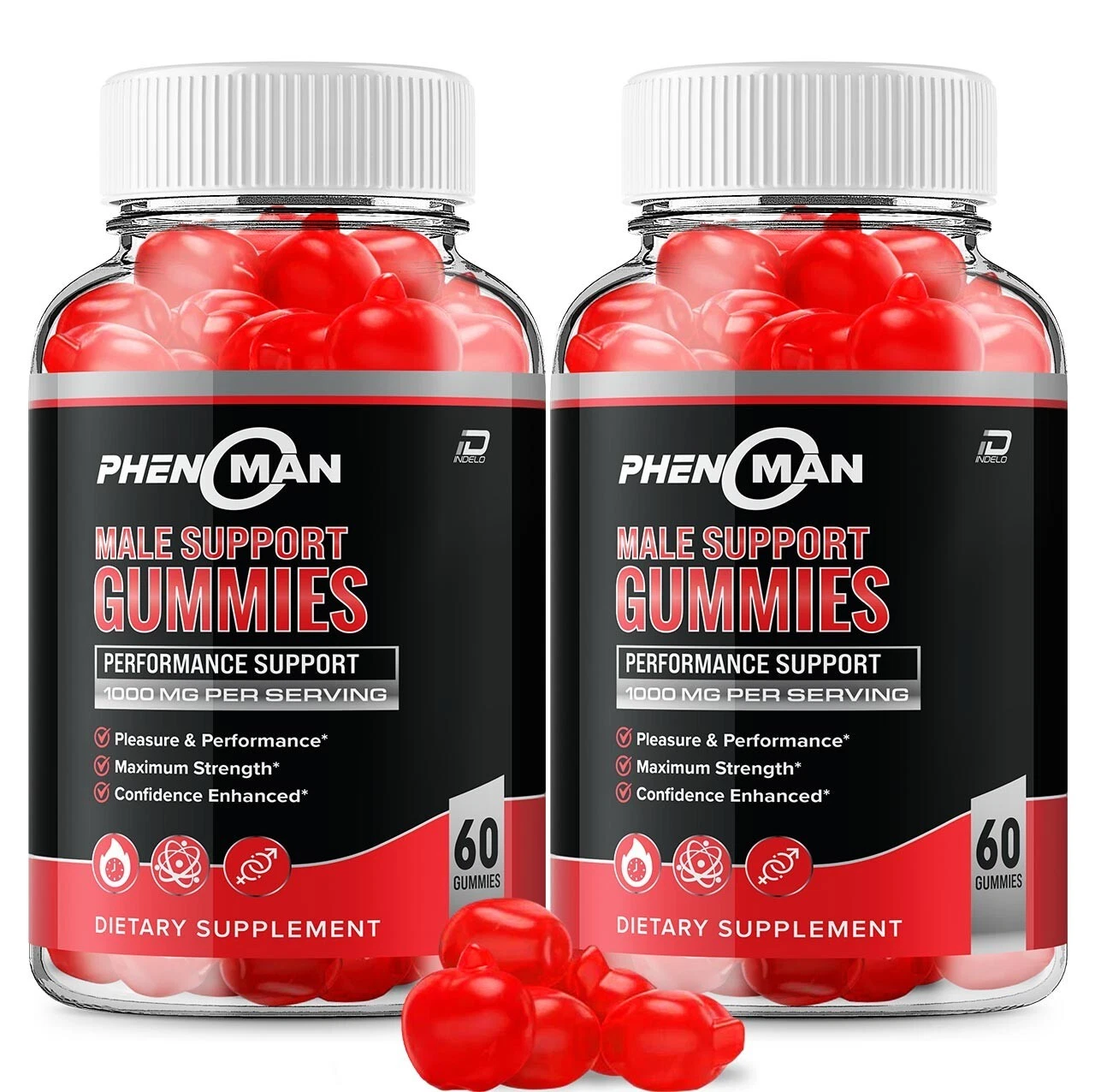 [405259747524] (2 Pack) Phenoman for Men Gummies - Pheno man Support Muscle Growth...