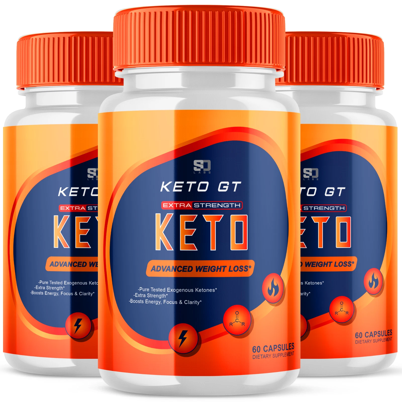(3 Pack) Keto GT, KetoGT Extra Strength Advanced Weight Loss Pill (180 Capsules)
