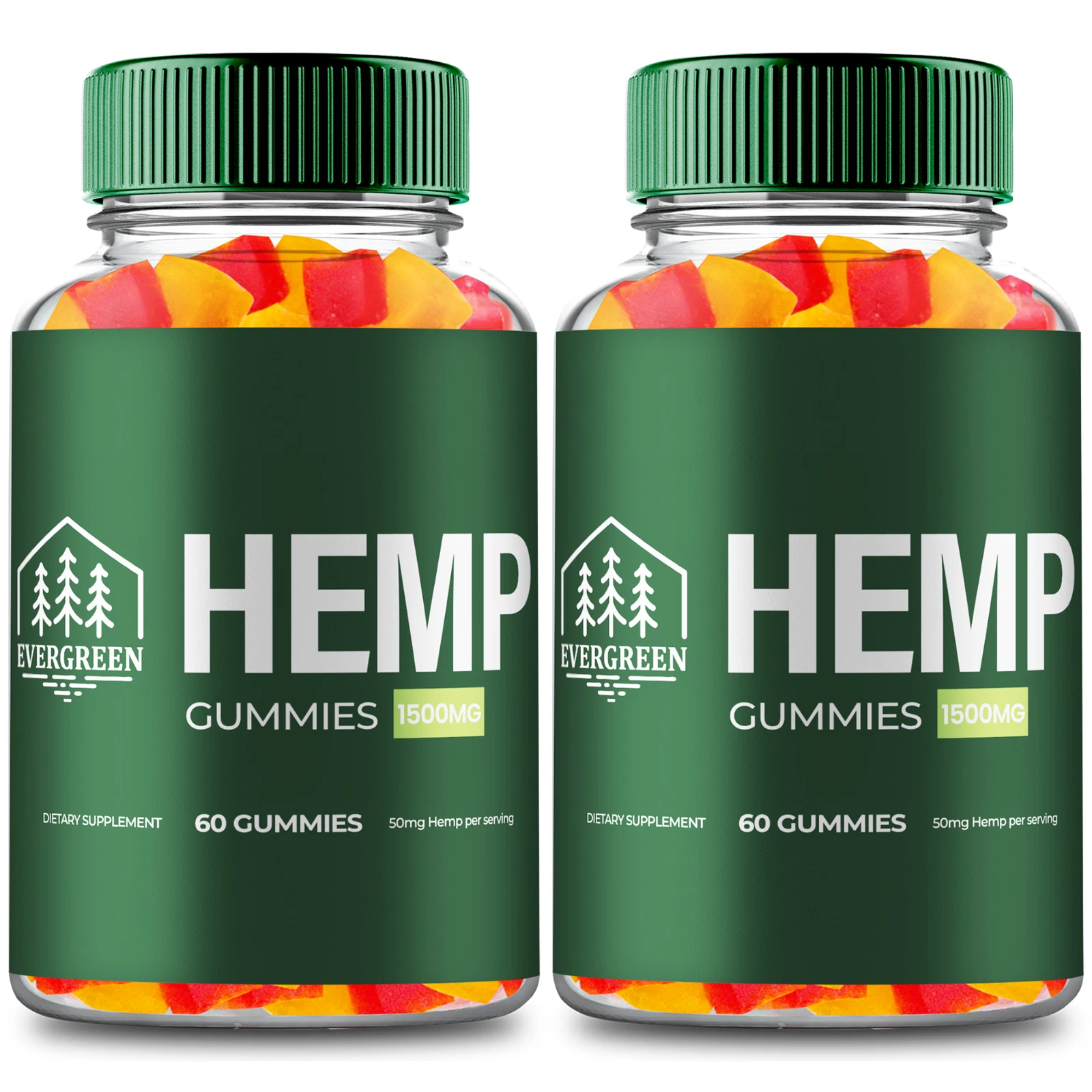 [176841450445] (2 Pack) Evergreen Gummies, Ever Green Natural Health & Wellness Support Gummy