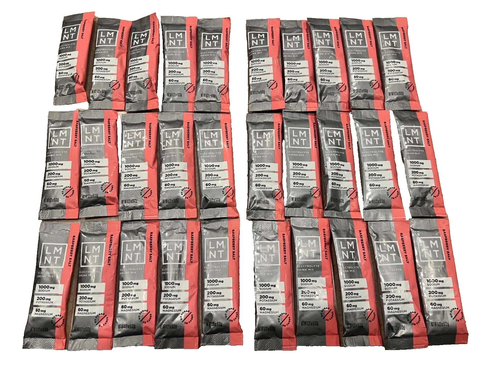 LMNT Electrolyte Drink Mix | Raspberry Salt | 30 Count - PACKETS ONLY