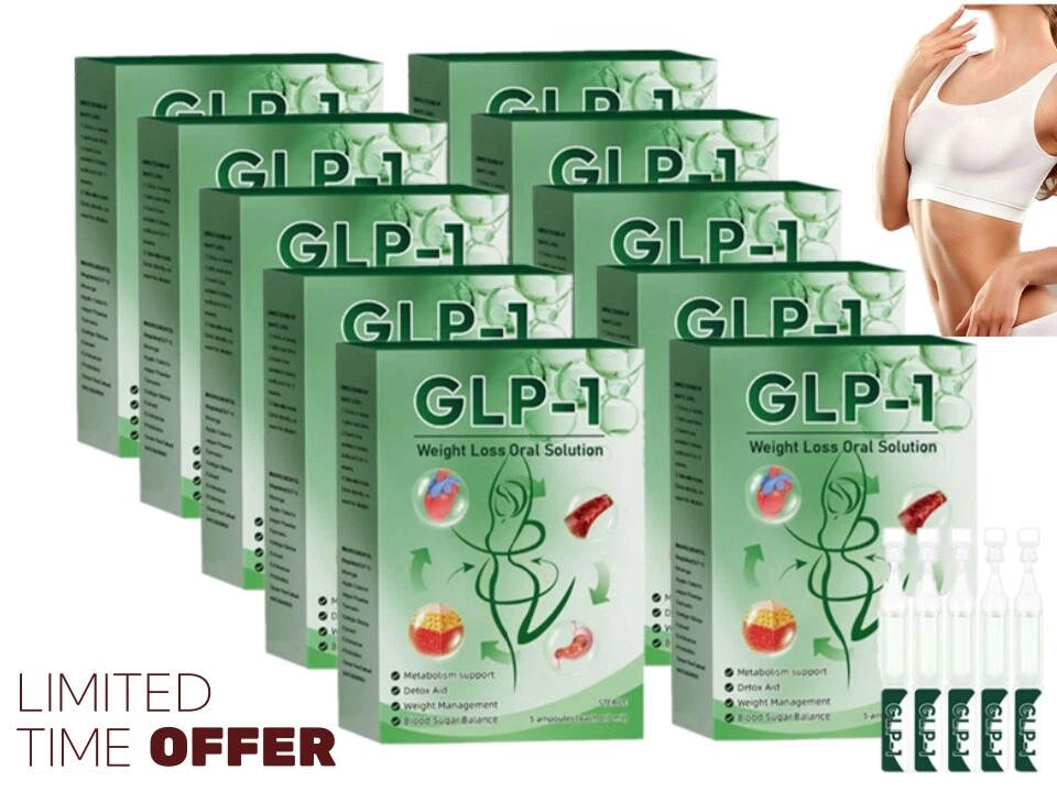 GPL-1 Weight Loss Oral Solution - Natural Metabolism Support Detox Aid 5pc kol0
