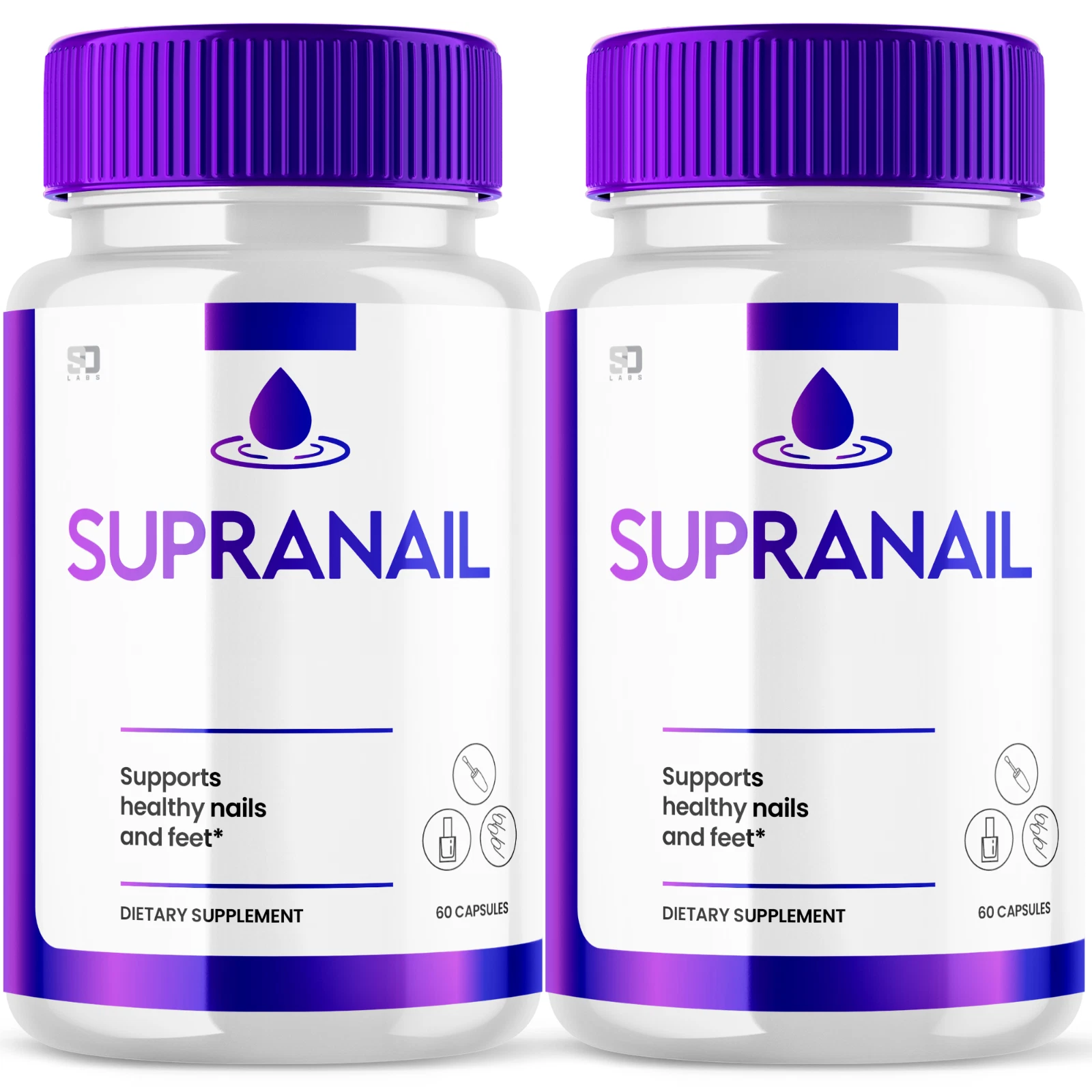 (2 Pack) Supranail Supplement Pills - Support Healthy Nails & Hair Growth 120ct