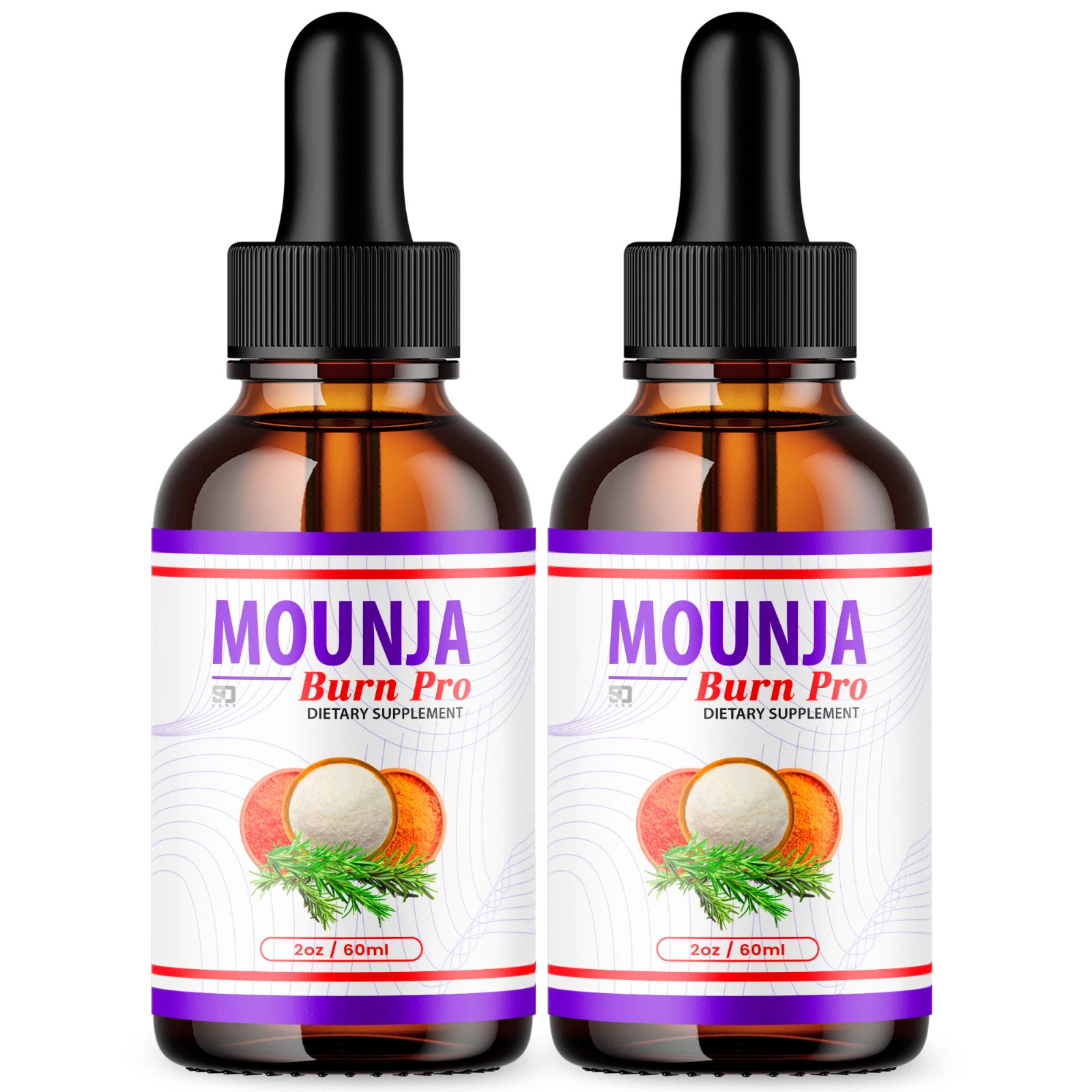 Mounja Burn Pro Drops For Weight Loss, Mounja Burn Pro Diet Drops (2oz) 2 Bottle