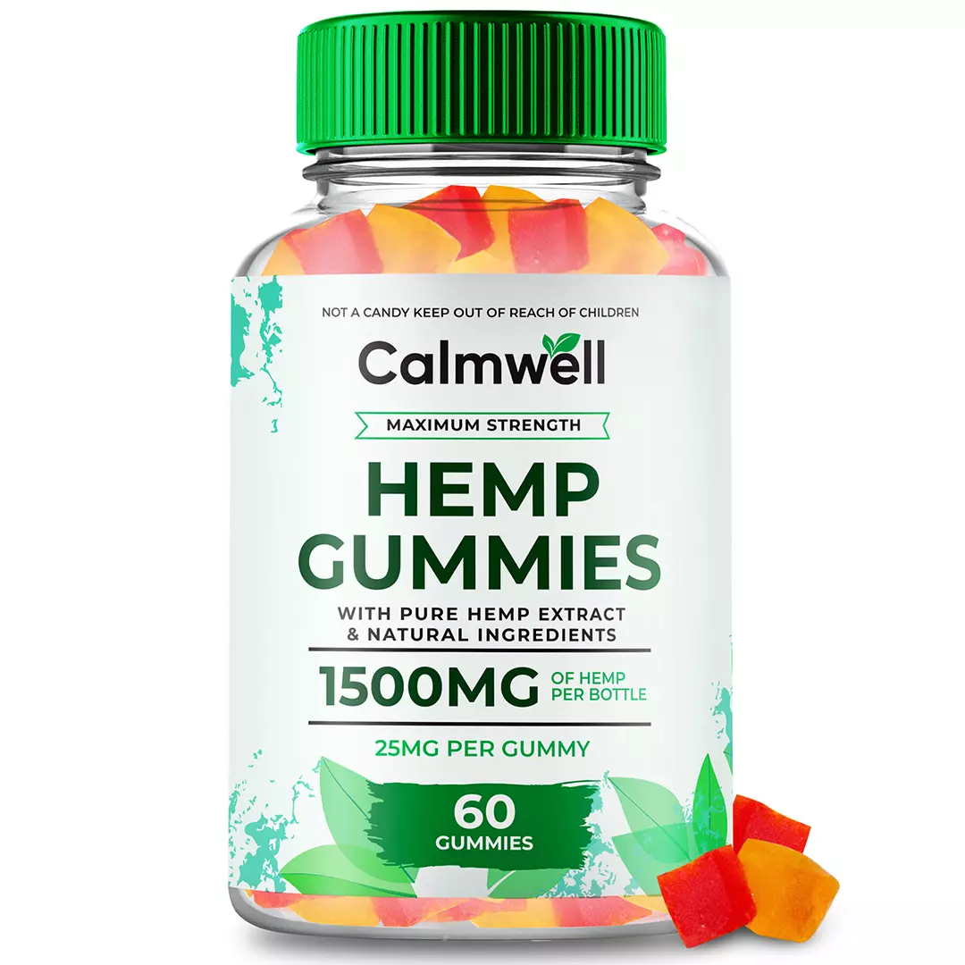 Calmwell Gummies with Organic Seeds Extract Supplement (60 Gummies)