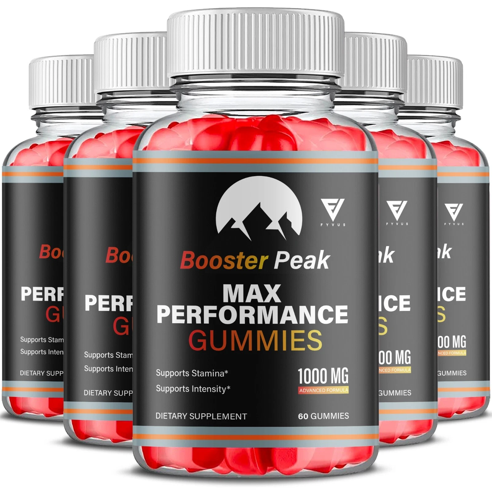 [146323215604] (5 Pack) Booster Peak Gummies BoosterPeak Performance Supplement (300 Gummies)