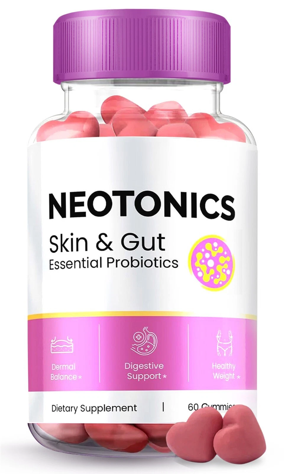 Neotonics for Skin and Gut Health - Official Formula - (60 Gummies)