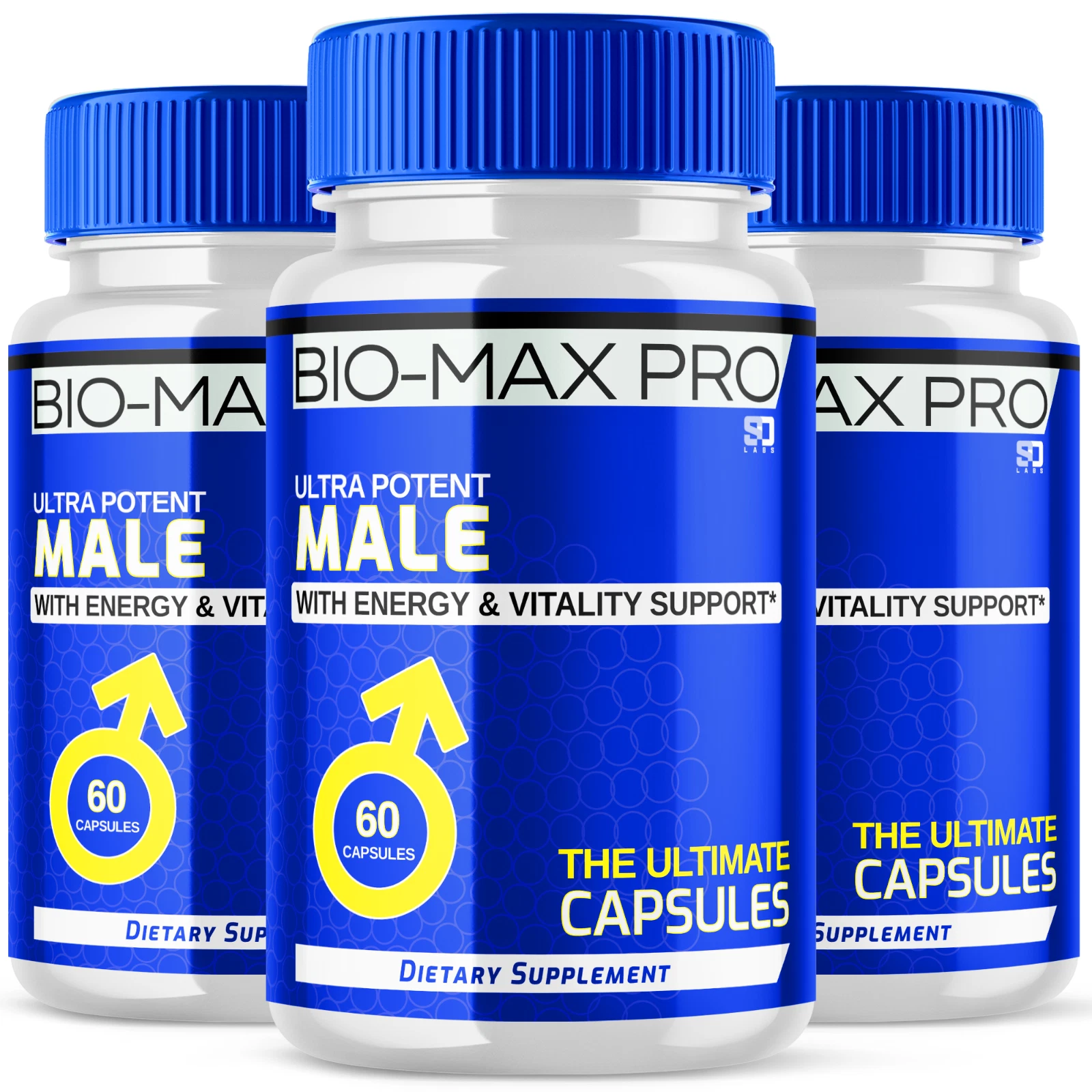 (3 Pack) Bio Max Pro Pills - Maximize Energy, Vitality & Stamina - 180 Capsules