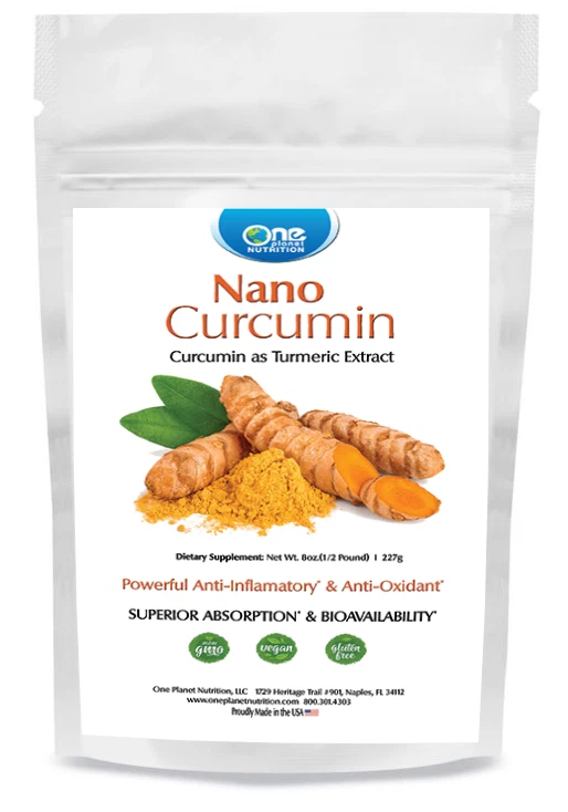 One Planet Nutrition Nano Curcumin Powder - 8 oz (227 Servings)