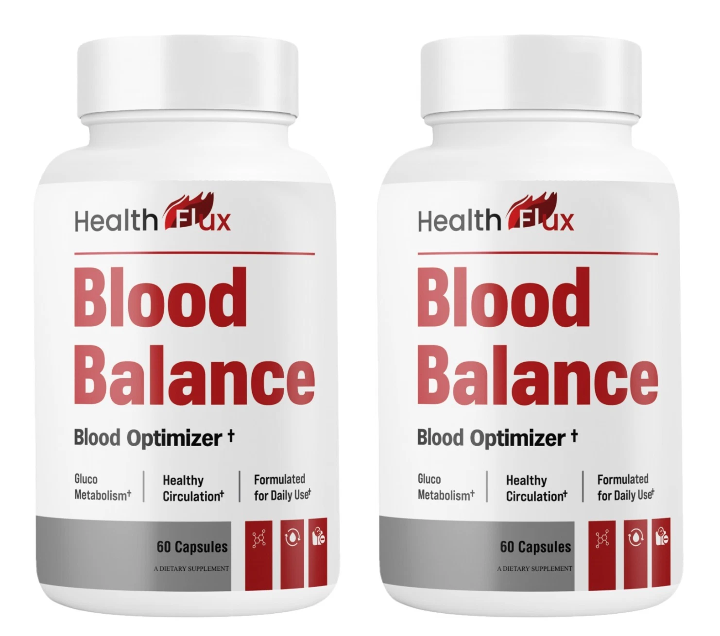 (2 Pack) Health Flux Blood Balance Formula, Premium Support for Healthy Levels