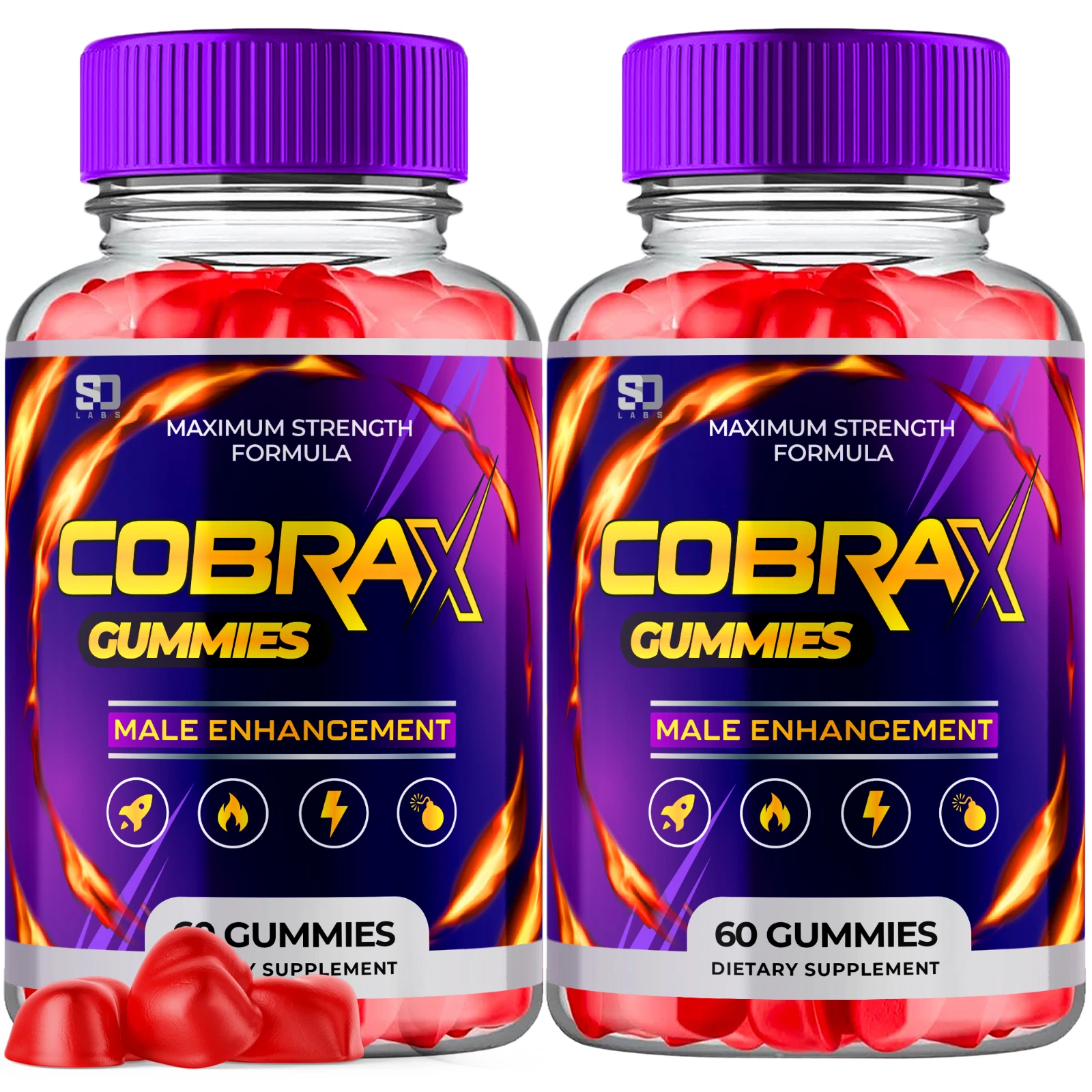 Cobra X Gummies - CobraX Enhancement Support For Men -120 Gummies (2 Pack)