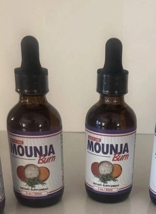 Mounja Burn Drops for Overall Wellness & Energy Supplement 60 ML - two bottles