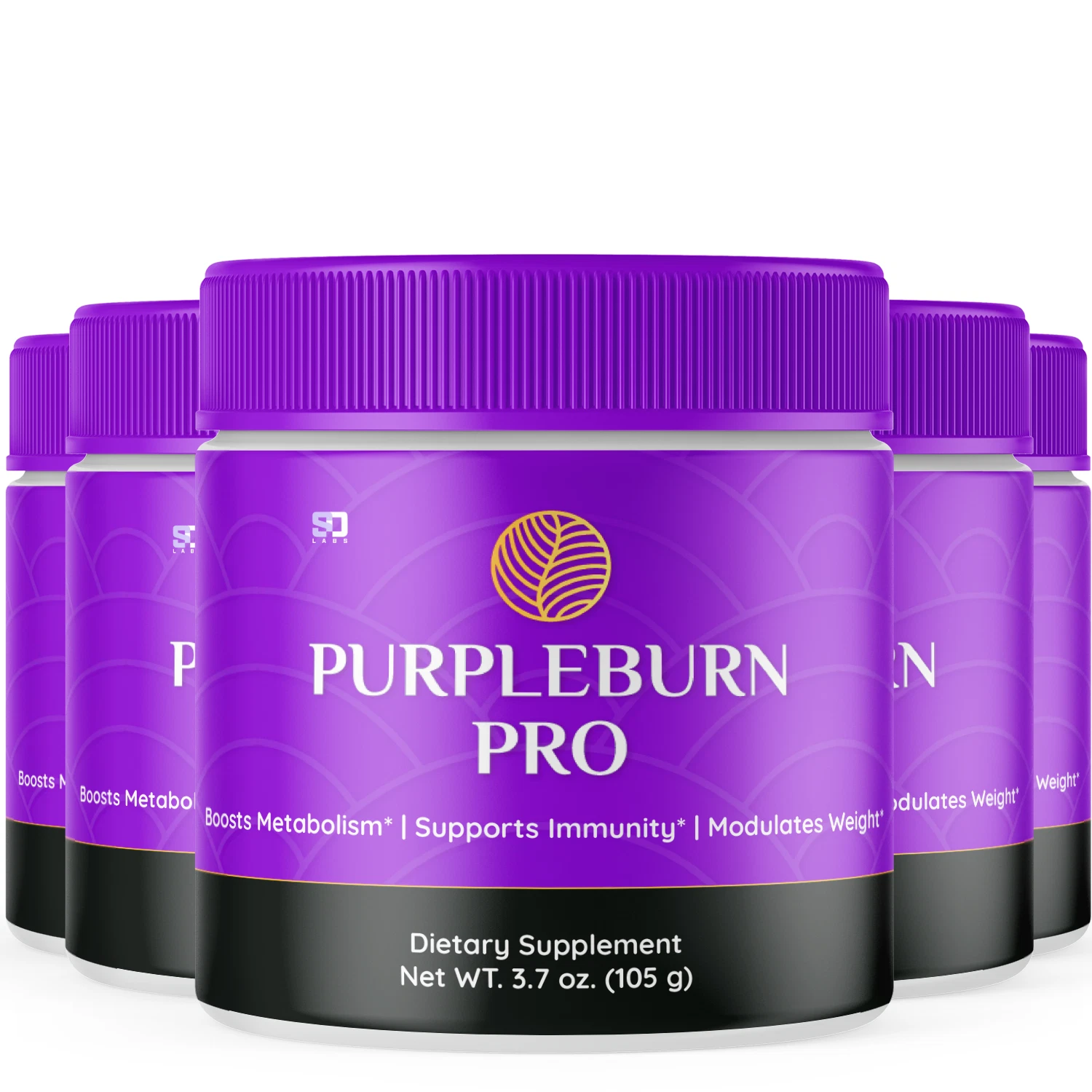 [285733219140] (Paquete de 5) Polvo ceto Purbleburn Pro, polvo para perder peso Purbleburn Burn (13,75 oz)