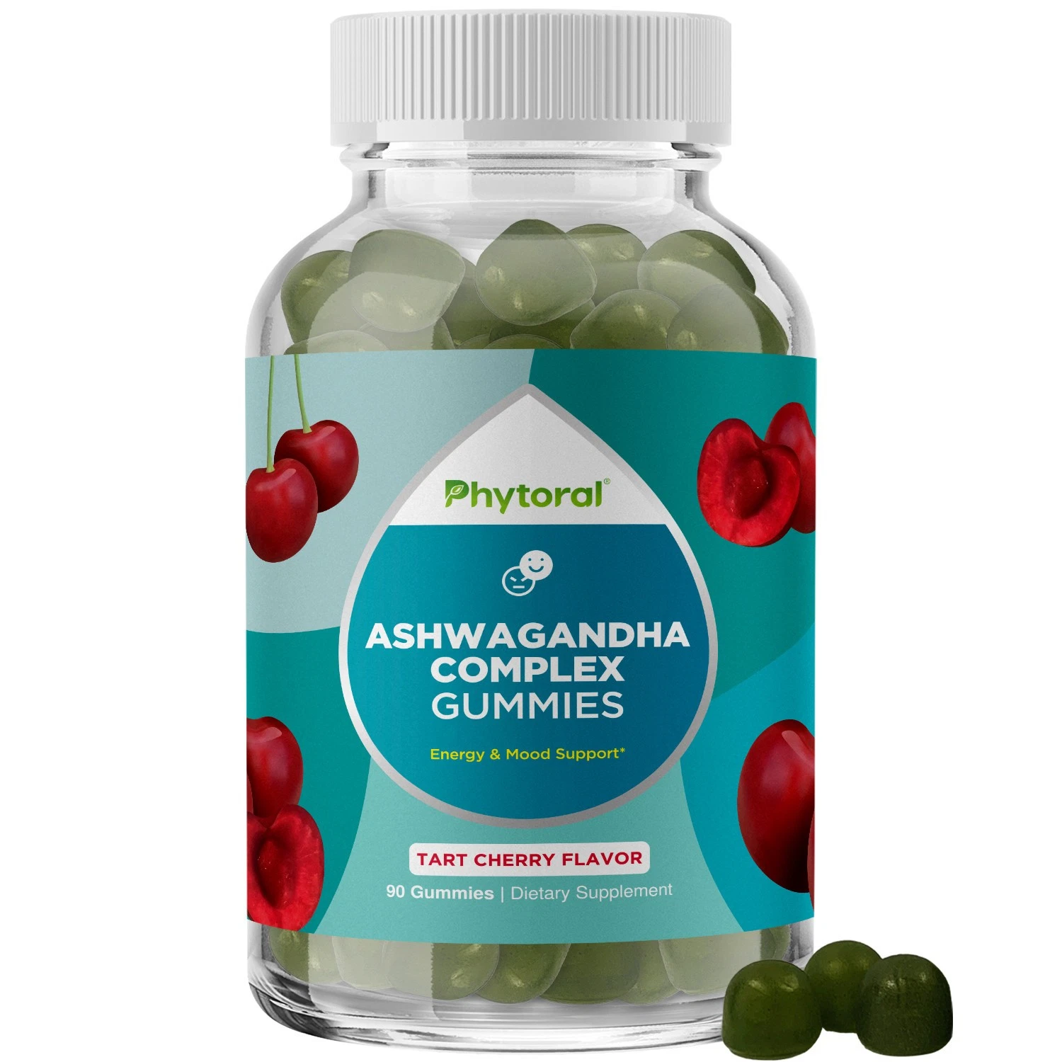 Calming Ashwagandha Gummies for Men and Women - 750mg 30:1 Root Extract 90ct