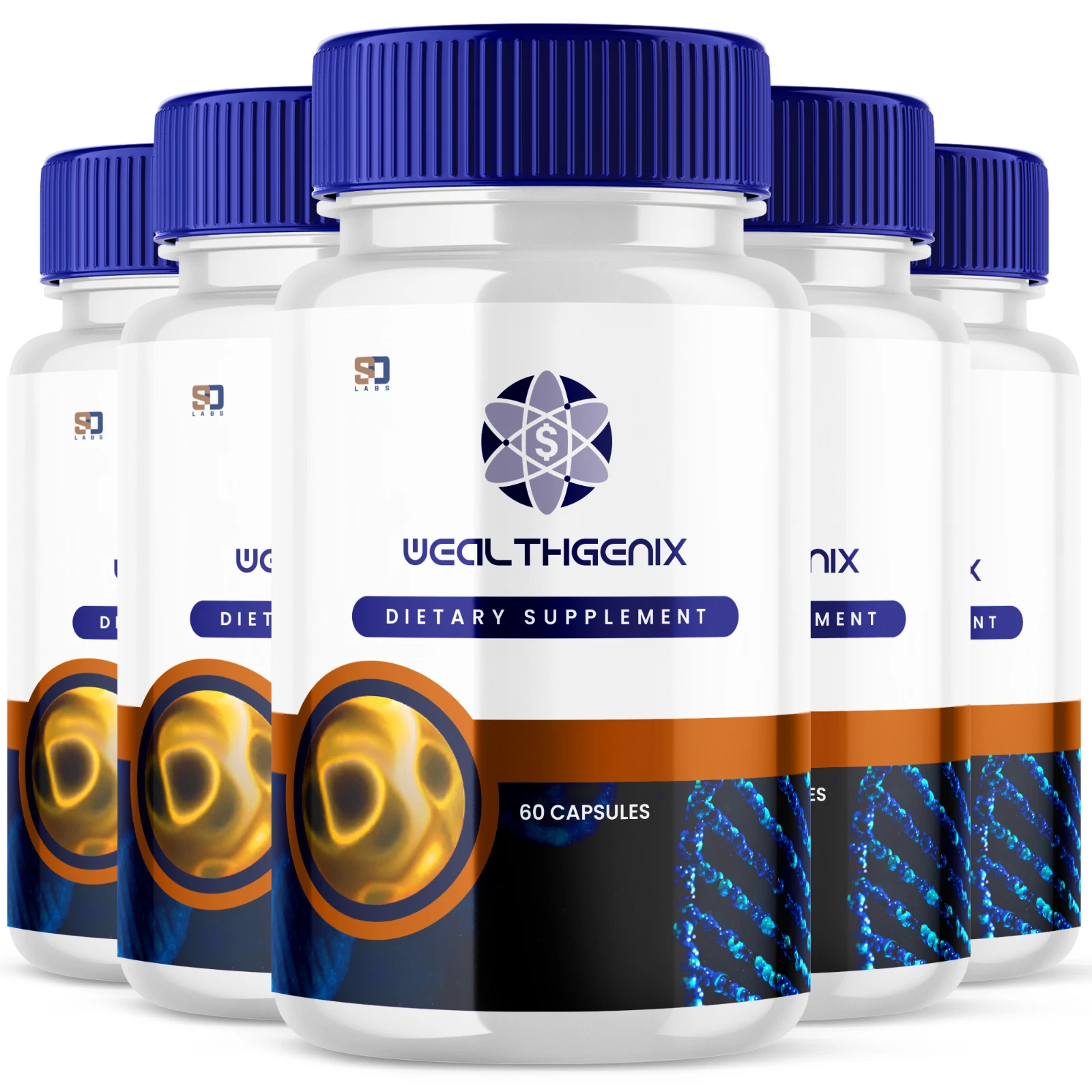 [166944734012] Wealthgenix Supports Cognitive Health, Wellness and Enhances Memory (5 Pack)