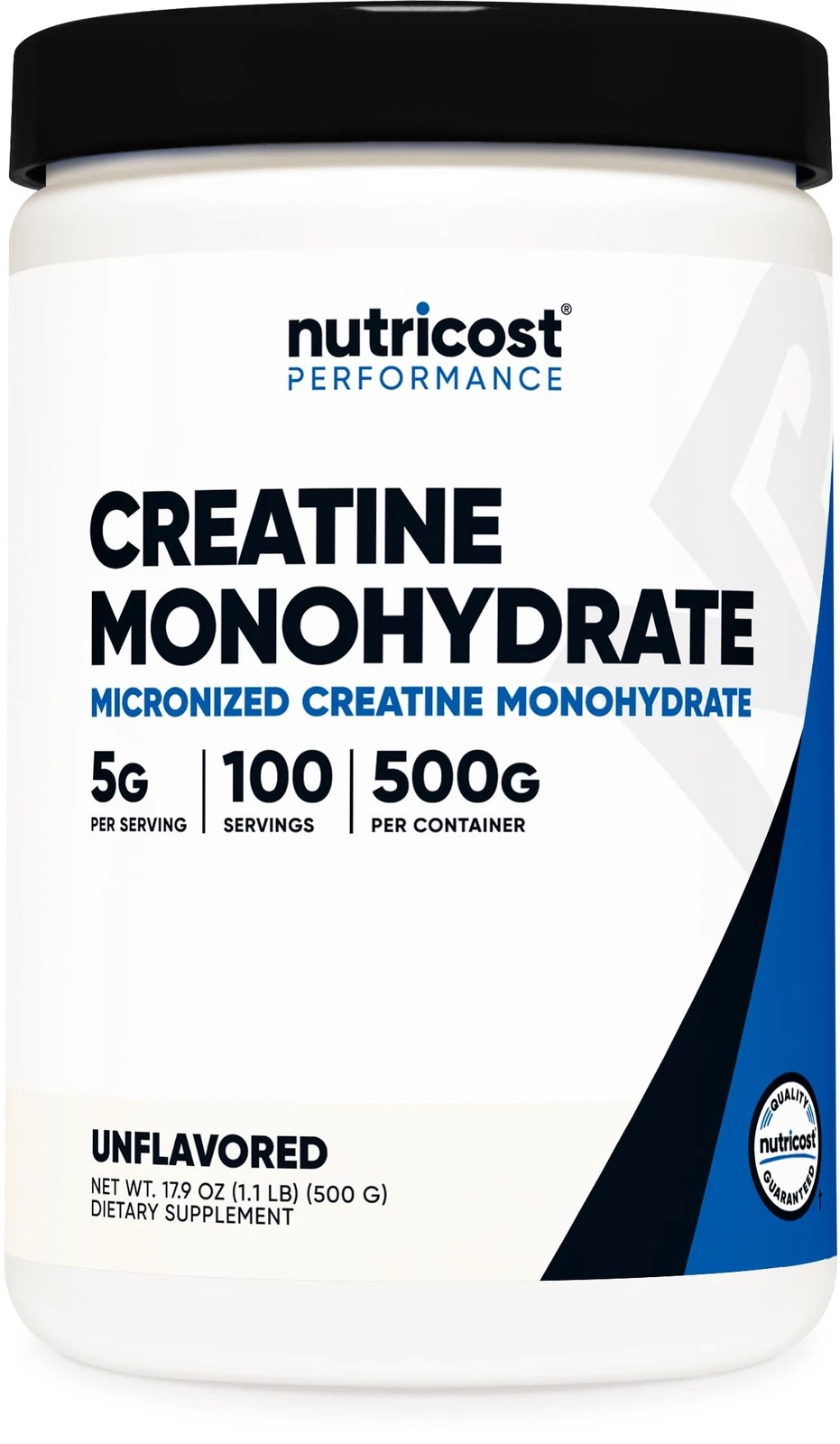 Nutricost Creatine Monohydrate Micronized Powder 500G 5000mg Per Serv (5g) - ...
