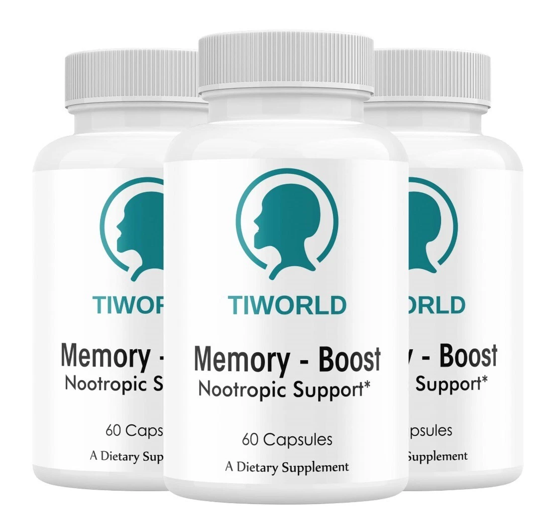 (3 Pack) Tiworld Memory Boost Capsules for Nerve and Brain Health Support Pills