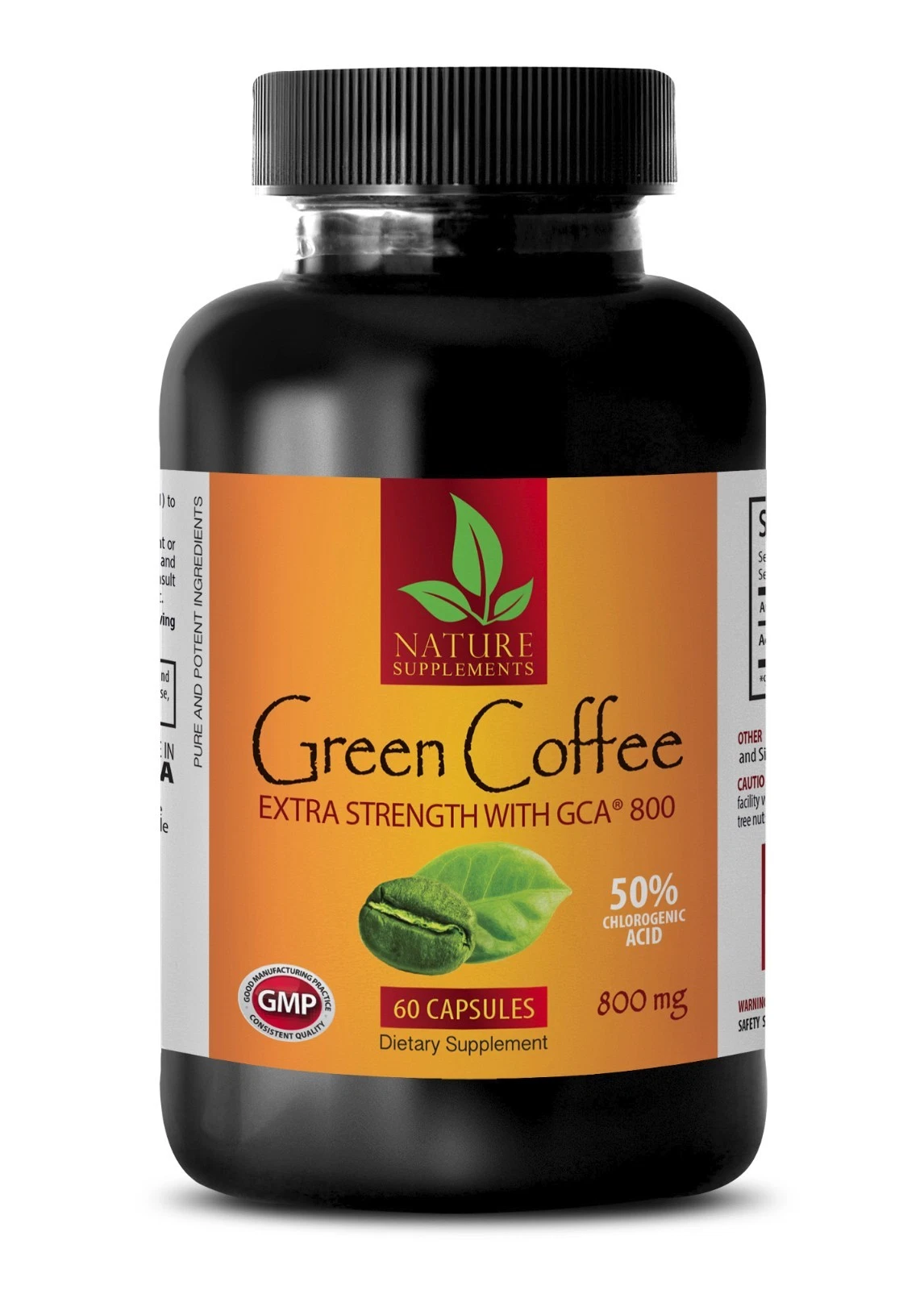Green Coffee Beans Pills - Green Coffee Extract GCA 800 - Fat Burner - 60 Pills