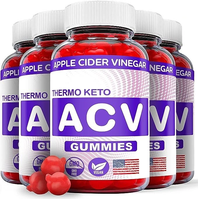 (5 Pack) Thermo Keto ACV Gummies Weight Loss - 300 Gummies