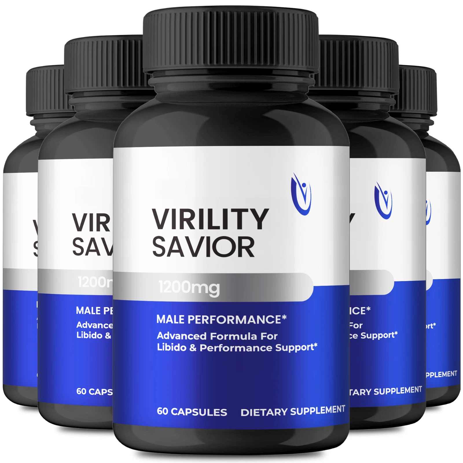 (5 Pack) Virility Savior for Men, Enhancement Capsules for Maximum Performance