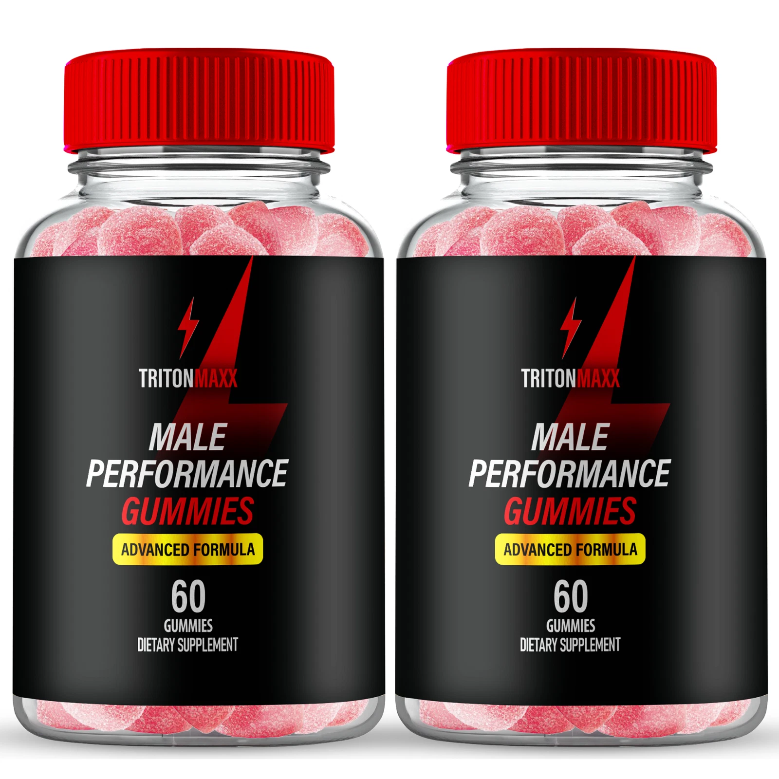 (2 Pack) TritonMaxx Male Performance Gummies For Men, Advanced Male Formula