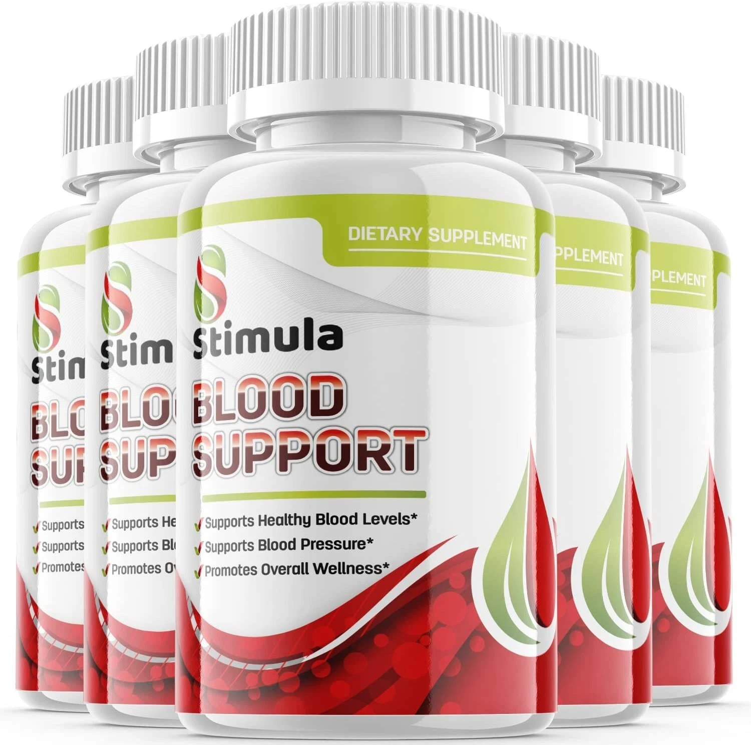 5 Pack - Stimula Blood Pills - Blood Sugar Support, Extra Strength -300 Capsules