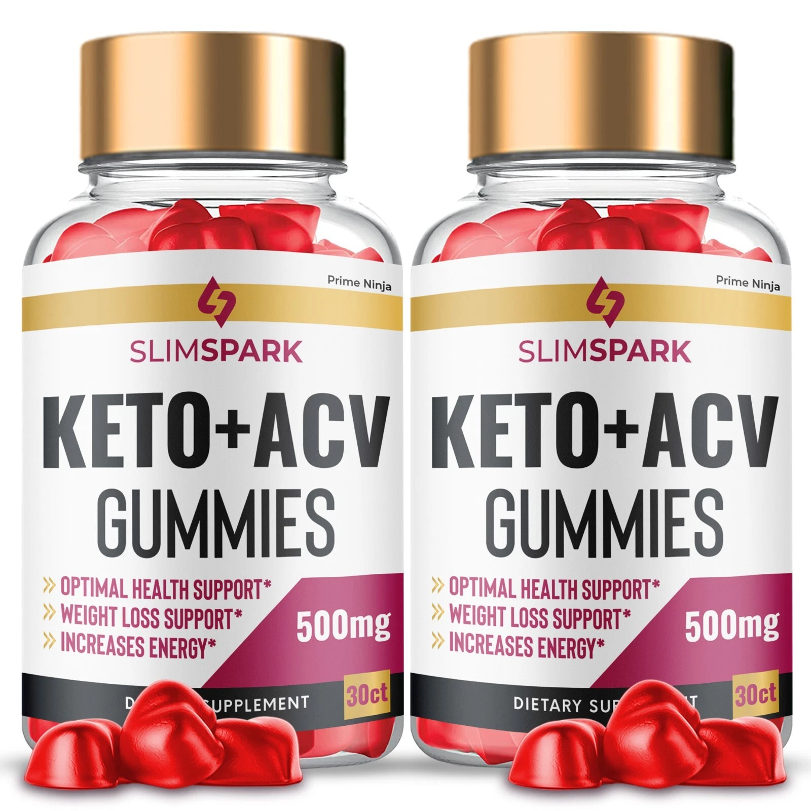 SlimSpark Keto ACV Gummies, Slim Spark Gummies Max Strength Official (2 Pack)