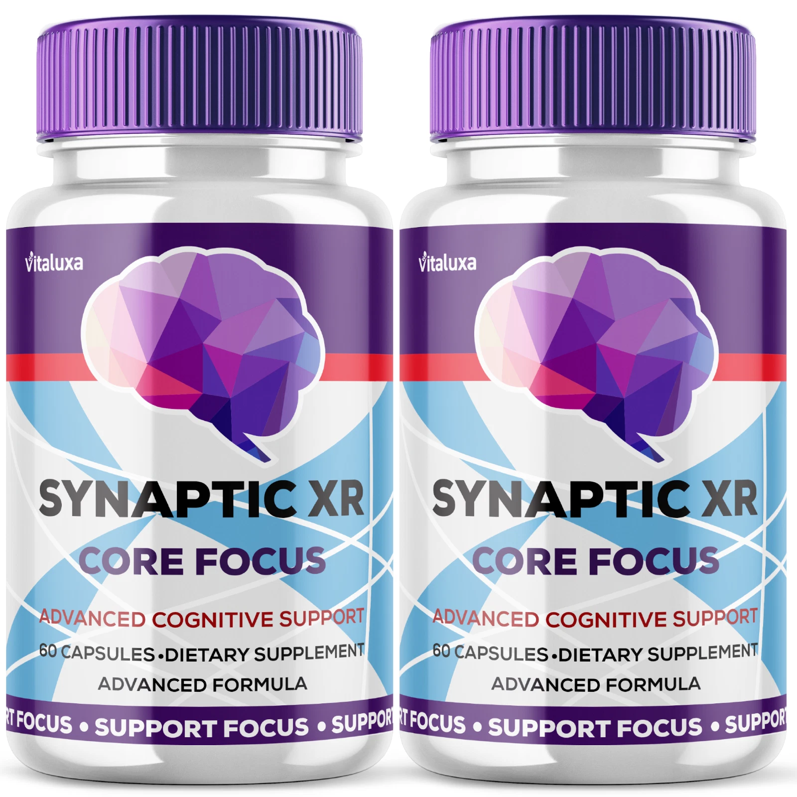 (2 Pack) Synaptic XR Core Focus Pill Cognitive Performance Focus (120 Capsules)
