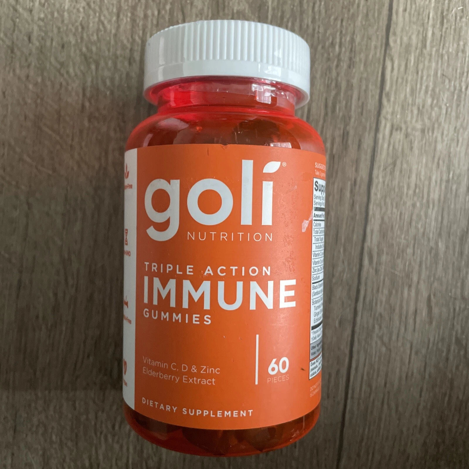 Lot Of 3 Goli Immune Gummy Vitamin 180 Ttl Elderberry, Vitamin C, D & Zinc 5/24