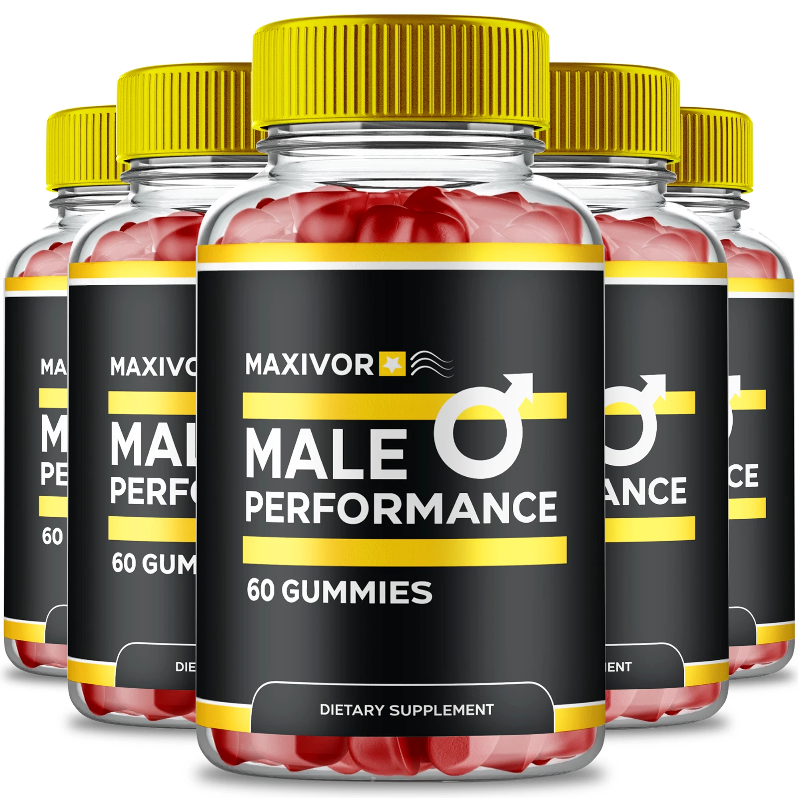 (5 Pack) Maxivor Gummies for Men, Maxivor Advanced Male Performance Gummy