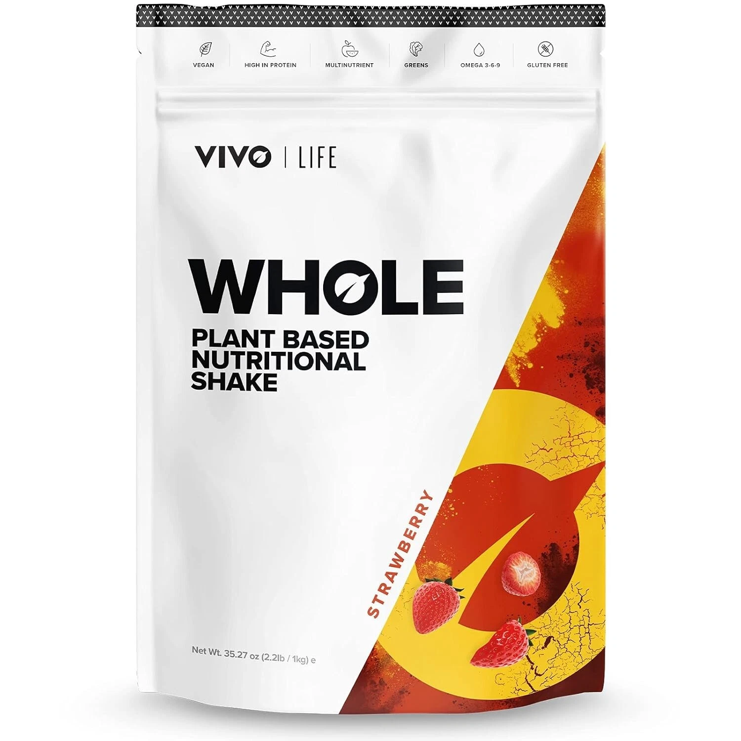 Vivo Life Whole, Vegan Meal Replacement Shake with Proteins, Vitamins & Minerals
