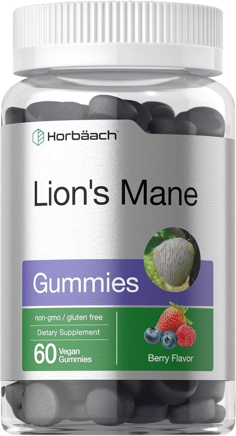 Lion'S Mane 175 Mg Mental Clarity Immunity Energy Stamnia Support, 60 Gummies