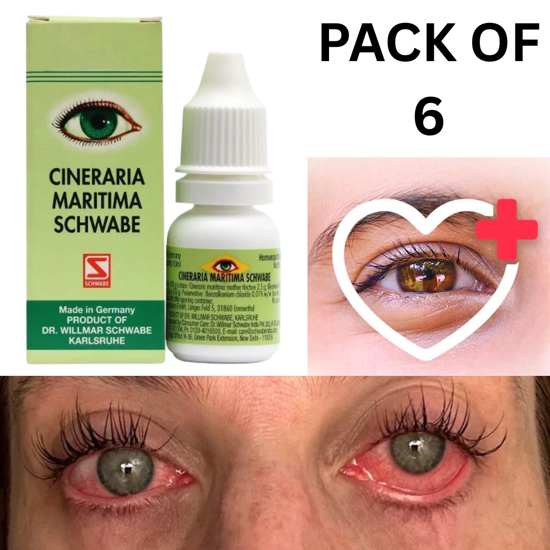 [405858958288] Dr Willmar Schwabe Germany Cineraria Maritima Eyes Drops Without Alcohol X 6 pcs