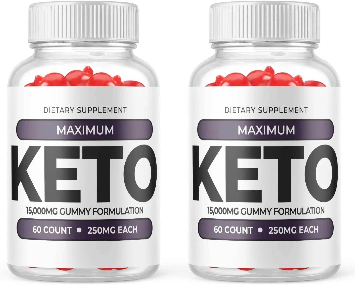 2-Maximum Keto Gummies, Weight Loss, Fat Burner, Appetite Suppressant Supplement