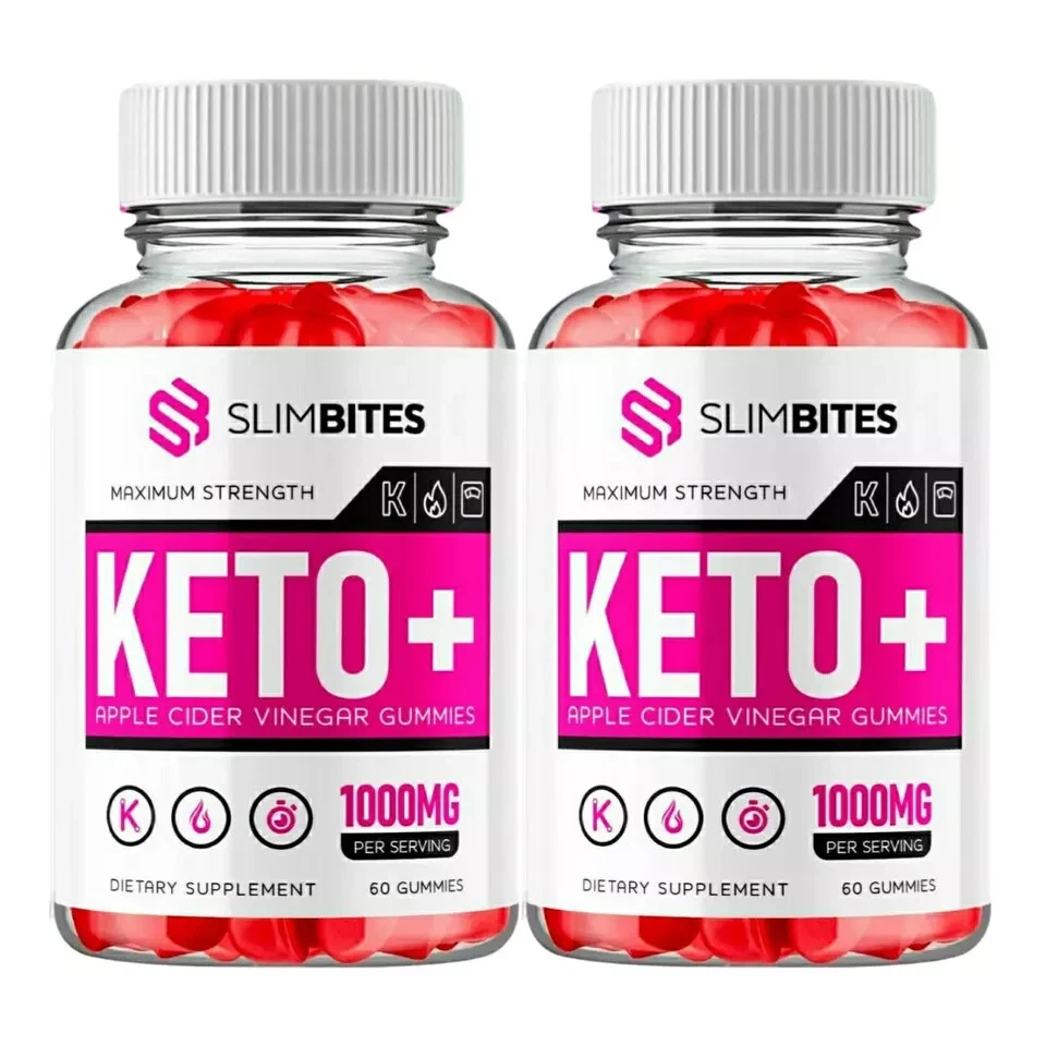 SlimBites Keto ACV Gummies Weight Loss Dietary Supplement (120 Gummies) 2-Pack