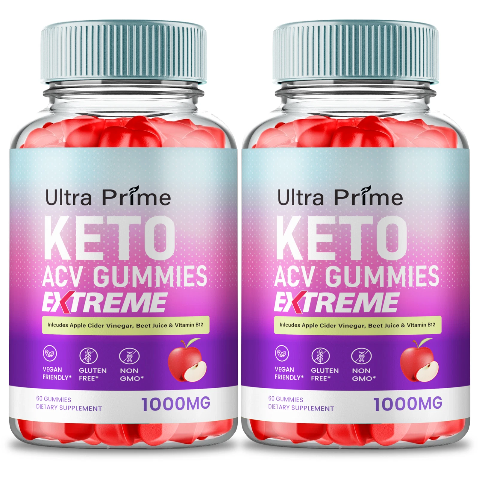 (2 Pack) Ultra Prime Keto ACV Gummies Extreme, UltraPrime for Weight Loss Gummy