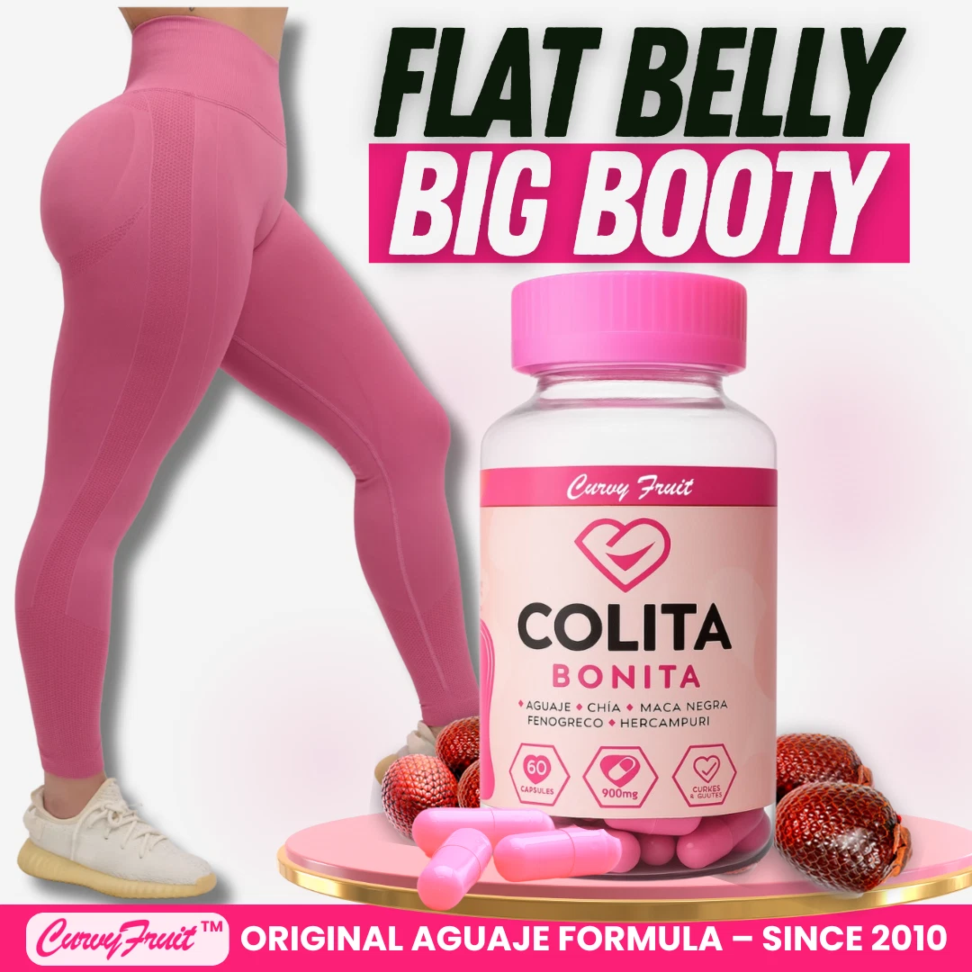 Get a Bigger Booty & Smaller Waist Fast – Aguaje + Maca + Fenugreek – 60 pills