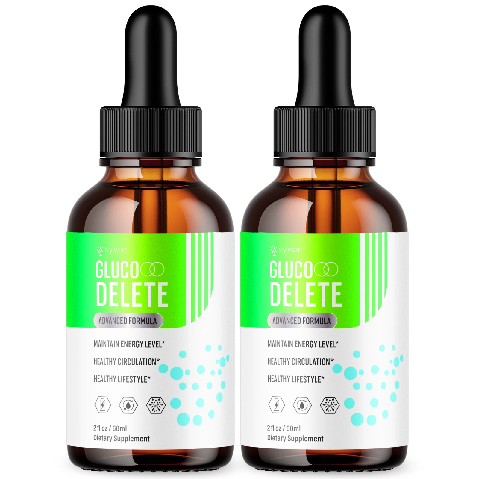 GLuco Delete Drops Advanced Formula Vitamin Supplement All Natural 30 Servings