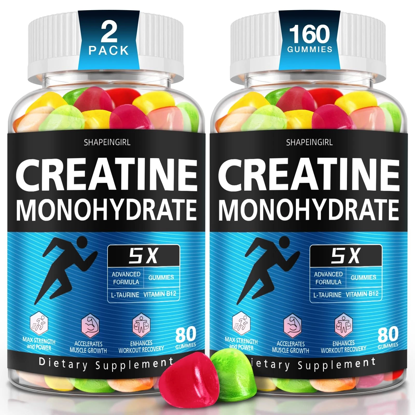 Creatine Gummies for Women and Men - Creatine Monohydrate Gummies , Gummies S...