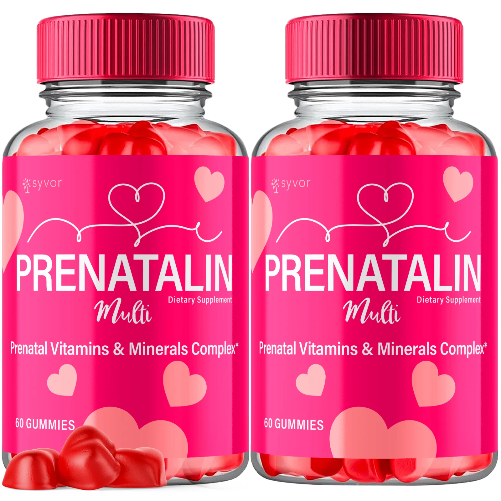 Prenatalin Natural Formula Advanced Blend of Vitamins and Minerals 120 Gummies