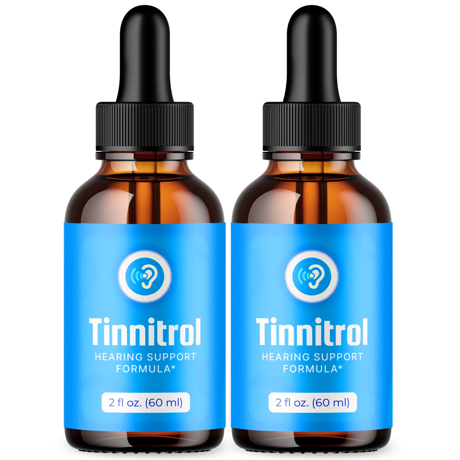 Tinnitrol Ear Health Suppport Drops Natural Formula Hearing Supplement (2 Pack)