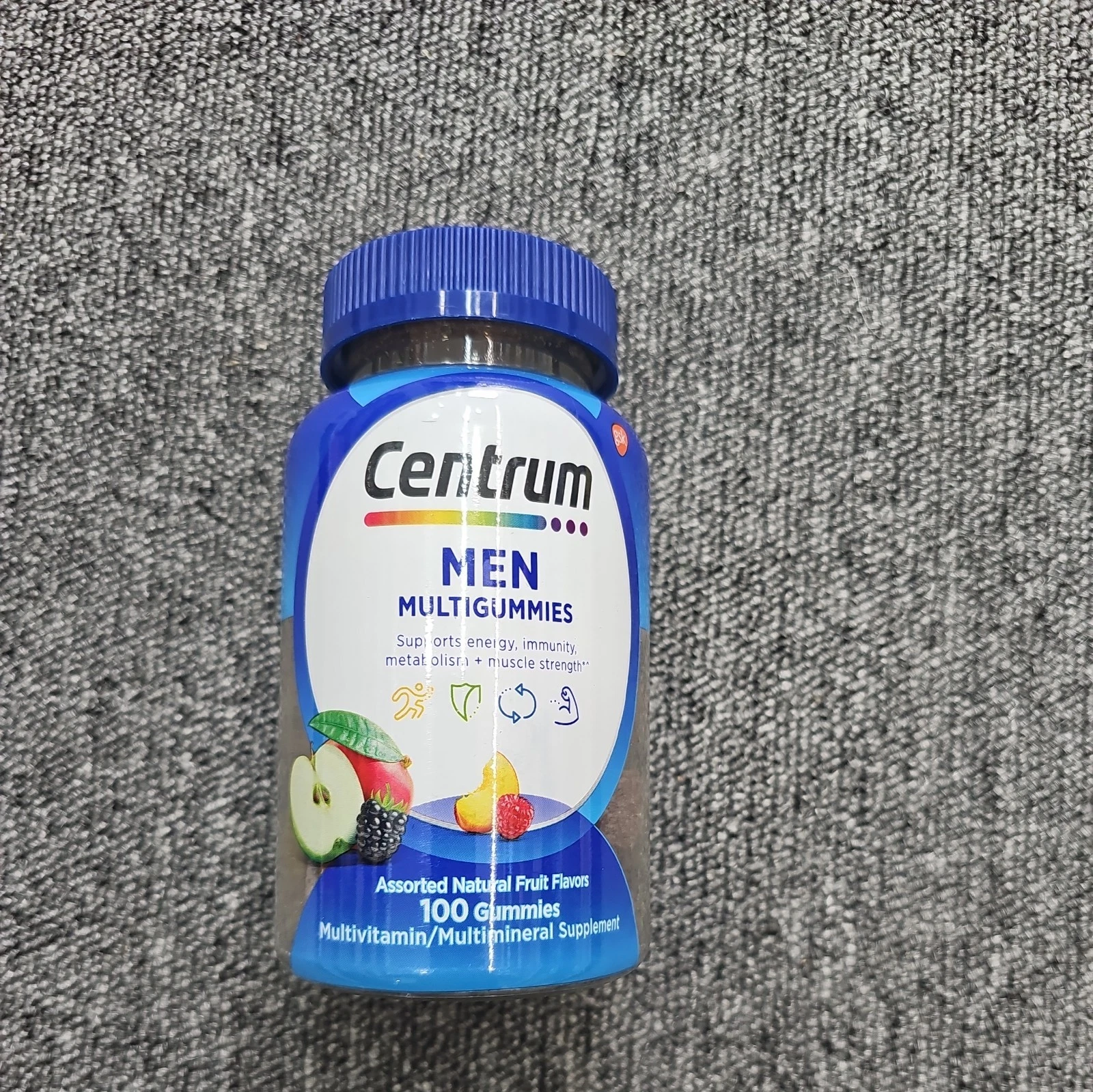 Centrum Men Multivitamins Gummies, Natural Fruit, 100 Ct