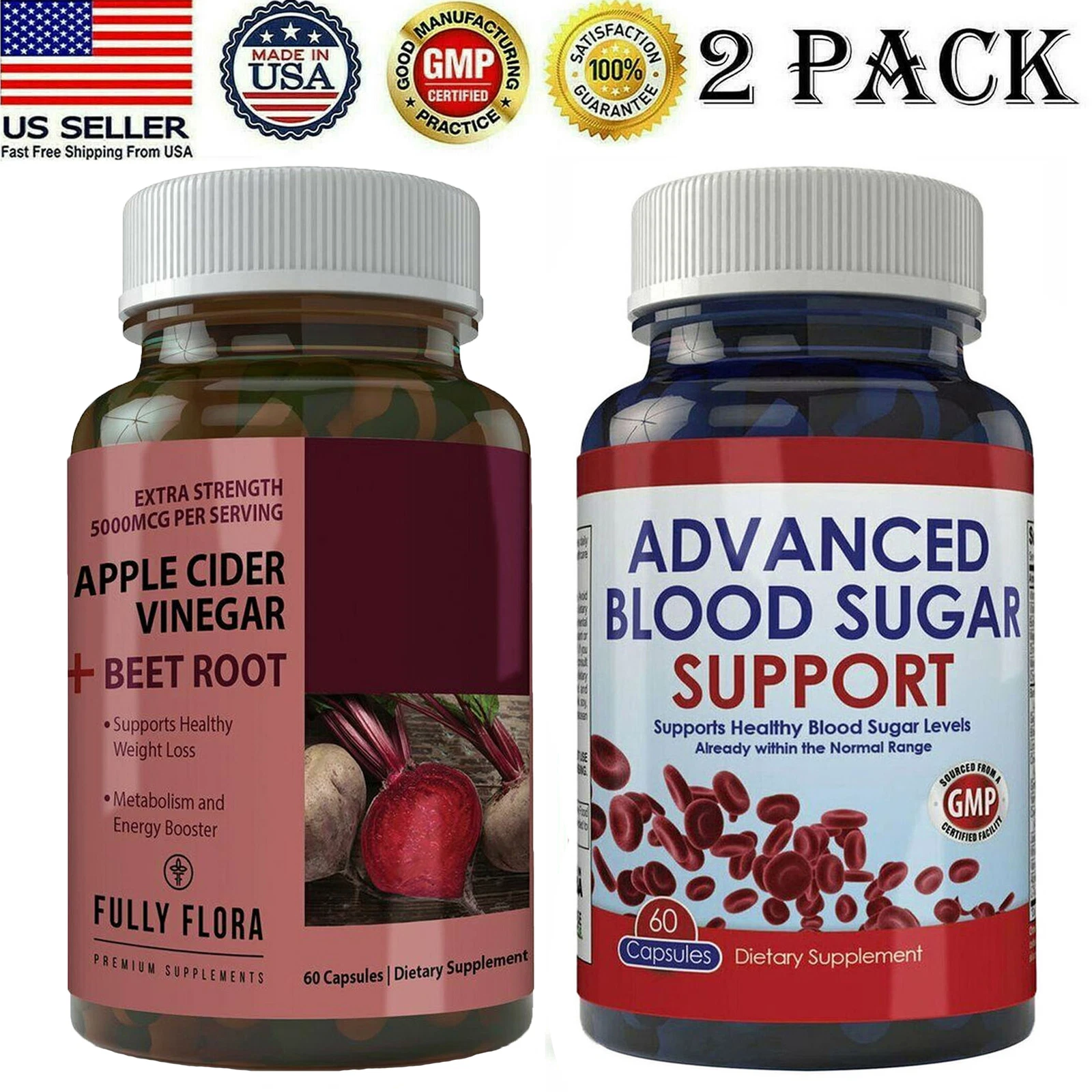 Apple Cider Vinegar Beet Root Weight Loss Capsule Blood Sugar Support Supplement