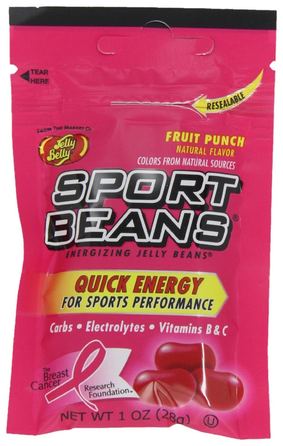 [321236571619] Jelly Belly Candy ~ FRUIT PUNCH SPORT BEANS ~ 18 PACK ~ Energizing ~ FRESH