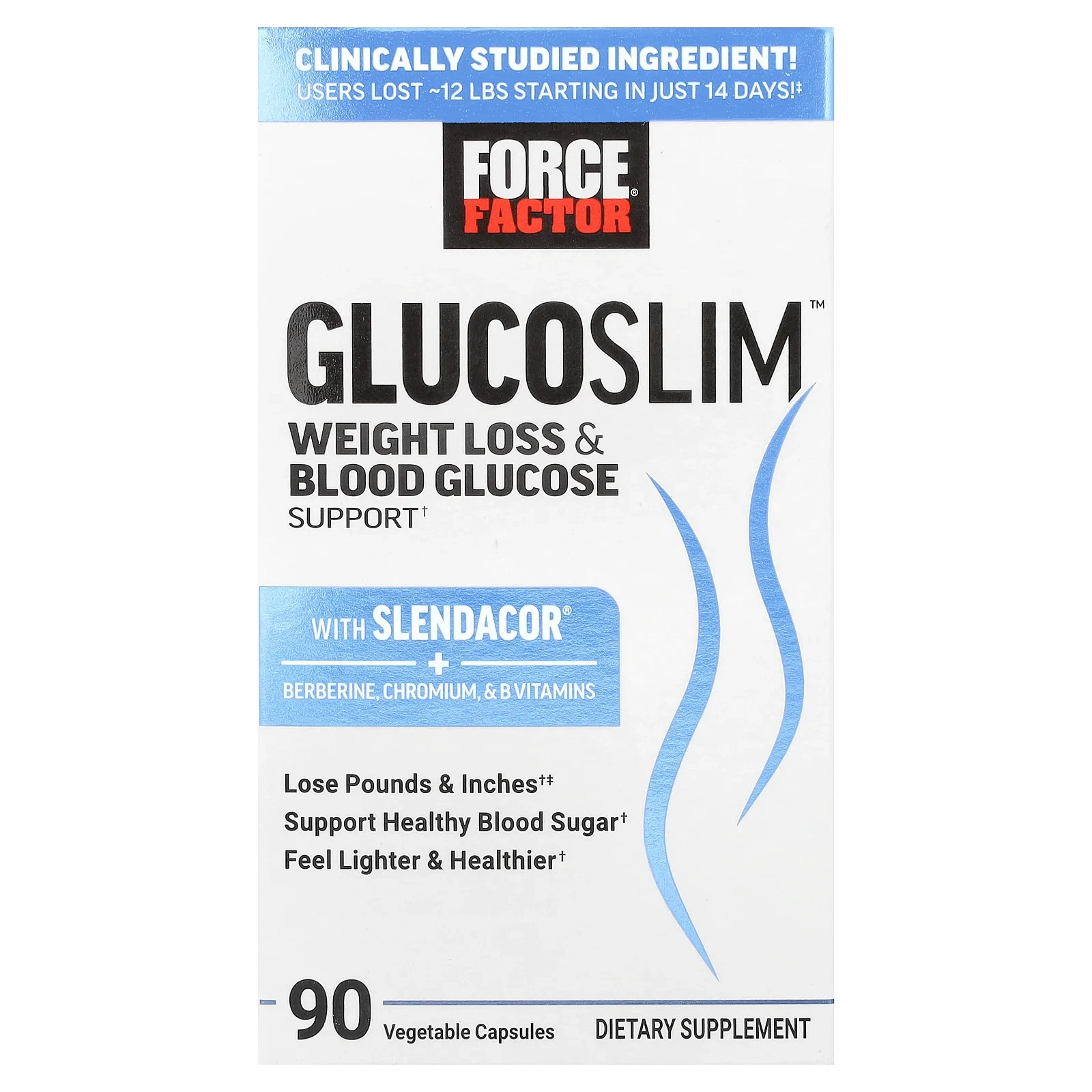 Glucoslim™, Weight Loss & Blood Glucose Support, 90 Vegetable Capsules