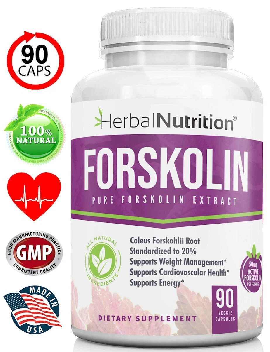 Best Forskolin Weight Loss Supplement 90 Caps 250mg At 20% of Coleus Forskohlii